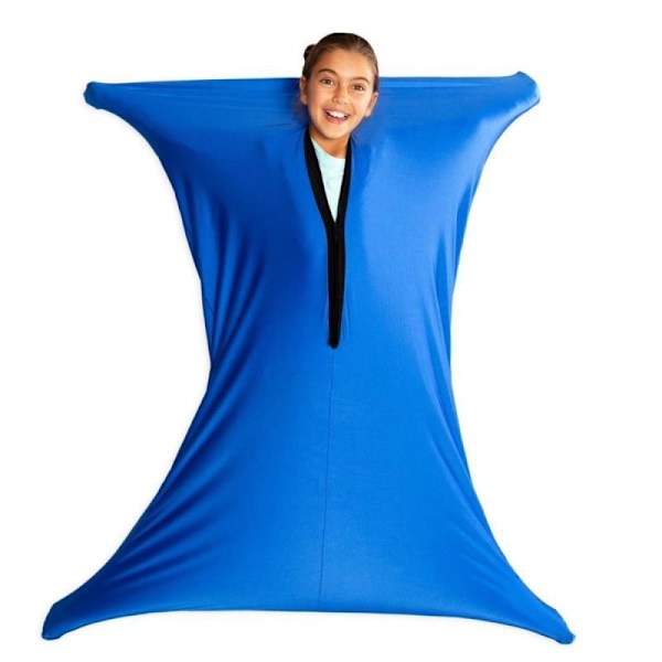 Busy Blanket Sensory Sack, Sensory Sock Stretchy Body Socks Kids Sensory Body Sock(M storlek 119*69cm)
