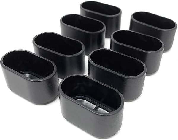 8-pack Stolsbensskydd 30x15mm Oval Rör Trädgårdsstolsbensskydd