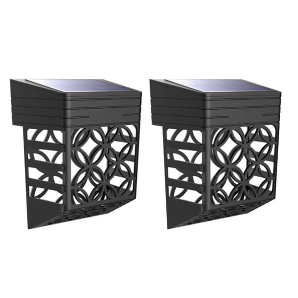 Dekorative Solcellelamper, Soldrevet Dynamisk Belysning Til Vinyl Træstolper, Robust ABS-konstruktion, Vandtætte Solcelle Dækslys Ideel Til Daglig Brug