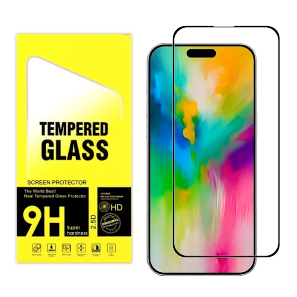 2st Härdat glas iPhone 16/16 Pro/16 Pro Max - Skärmskydd Transparent iPhone 16