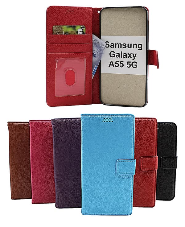 Standcase, Plånbok, Samsung Galaxy A55 5G Brun