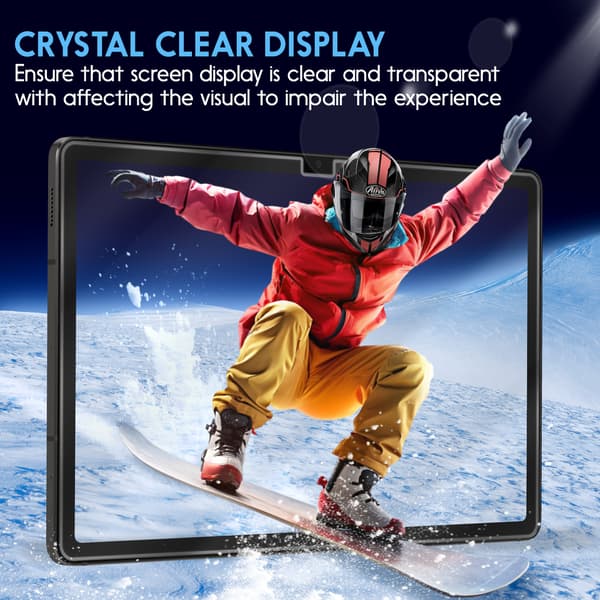 2-pack Samsung Tab S9 FE Plus Skärmskydd - Härdat Glas 9H - Superkvalitet 3D