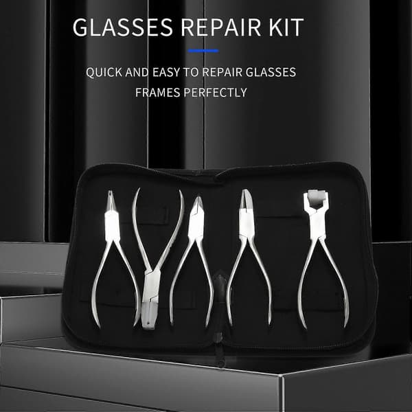 5 stk. Mindre Stål Optiske Briller Optiker Brille Stel Rep Optisk Tang Sæt Med Bla