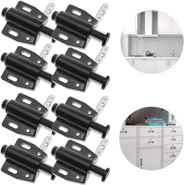 8 Delar Magnetiska Dörröppningslås, Magnetisk Stängning, Tryck Fu