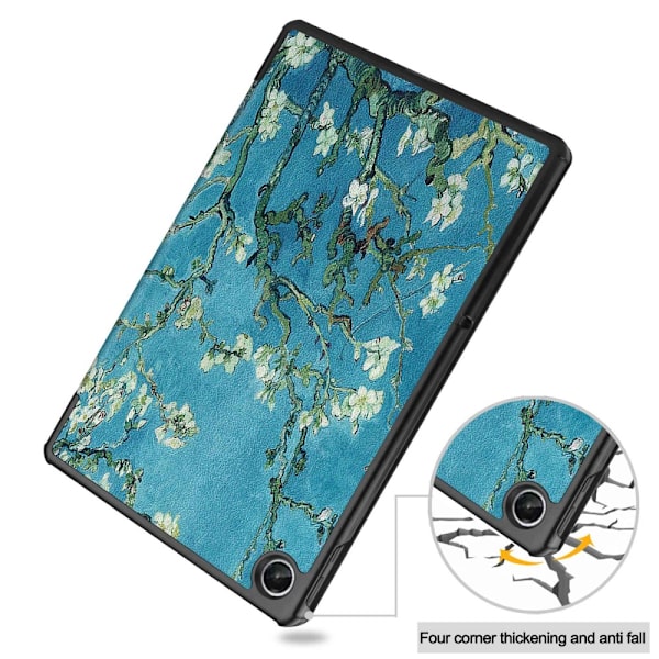 Tab M10 Plus, 3. gen, Etui, Trefold, Kirsebærblomster