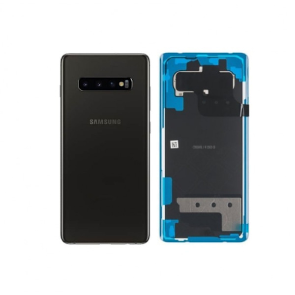 Samsung Galaxy S10 Plus takakansi teipillä - musta