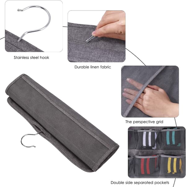 1PC Grå Hængende Opbevaringspose til Sokker Undertøj BH Ti