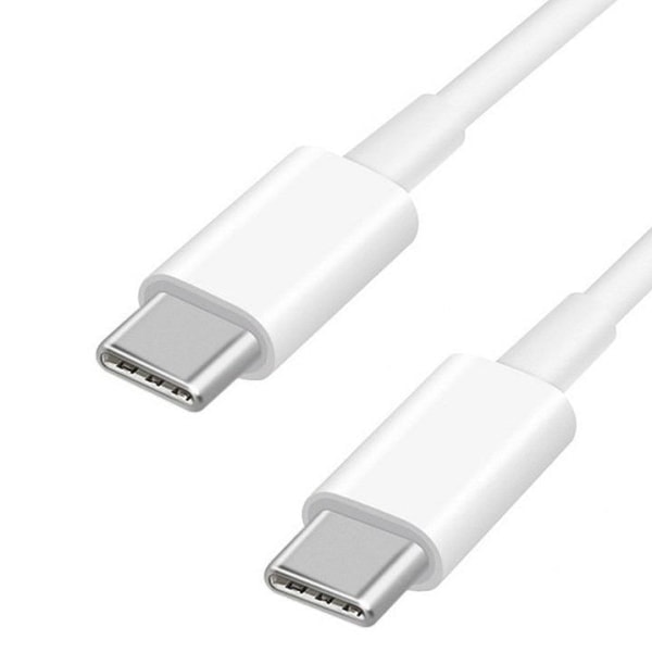 2 meter Laddare för Samsung - Snabbladdare - USB-C Laddare - Kabel Vit