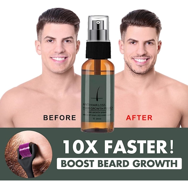 Skäggtillväxtkit | BIOTIN SKJÄGGVÄXT BEARBER'S BARD OILER BARD ROLLER KIT