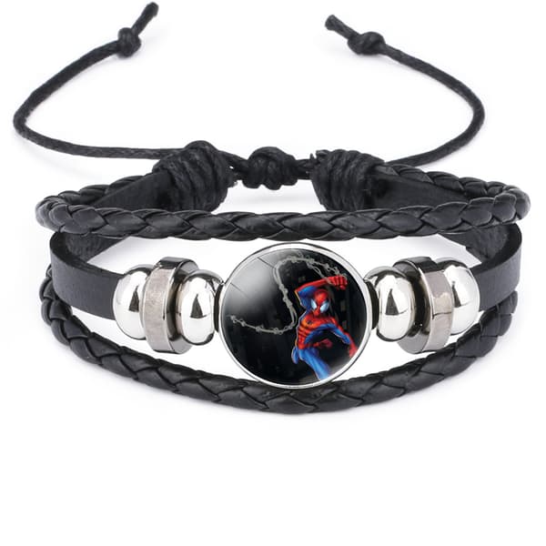 Spider-Man Logo Multi-Layer Flettet Armbånd - 12090114