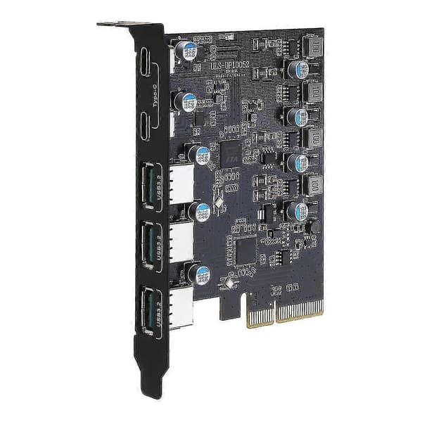 Supersnabb 20gb Pcie Usb 3.2 Expansionskort 5 Portar Usb-a Typ C För Windows