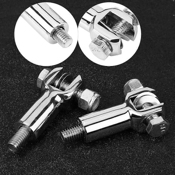 1 par passasjerfothvilere støttefeste Clevis Kit for Softail 2000-2006 Sølv