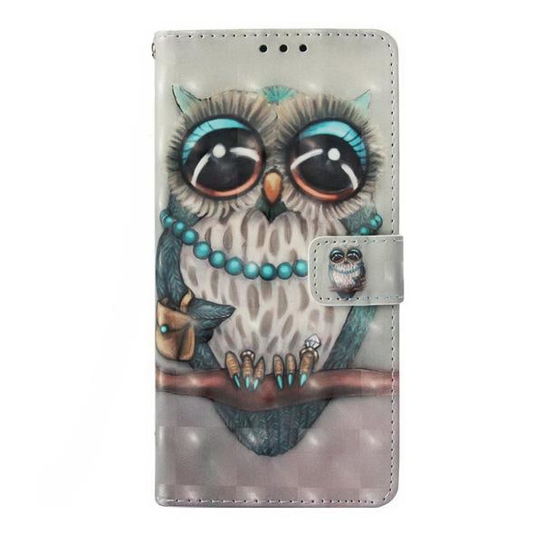Plånboksfodral Samsung Galaxy S10 – Utsmyckad Uggla