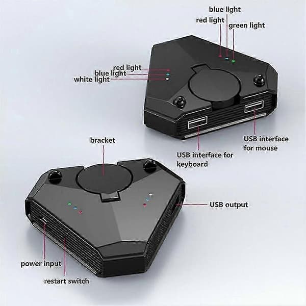 Usb Gaming Tastatur Mus Konverter Plug And Play Bluetooth 5.0 Adapter Mobil Gamepad Controller F