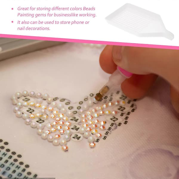 10 st Pärlor Målning Broderi Set Diamant Korsstygn DIY Verktyg Bricka