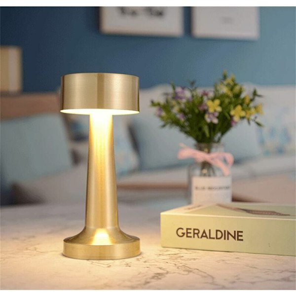 Anpassningsbar belysningsupplevelse Trefärgs temperatur, elegant modern design Bärbar nattlampa med minnesfunktion för olika scener som sovrum