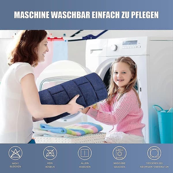 Sklisikker badematte i memory foam, absorberende badematte, vaskbar dusjmatte (mørkeblå, 50 x 80 cm)