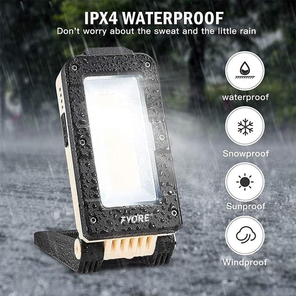 Genopladelig arbejdsspotlight Bærbar LED-campinglampe Konstruktion