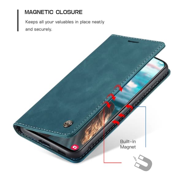 CaseMe Slim Wallet Cover Samsung Galaxy S21 FE Blå
