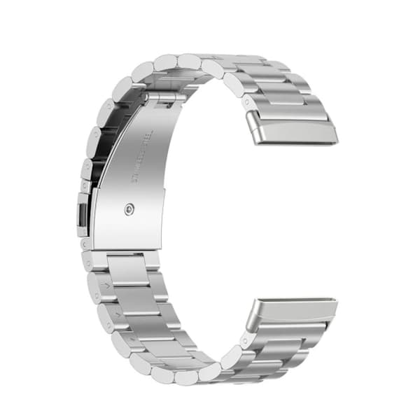 Tre perler i rustfritt stål armbånd for Fitbit versa4/sense2/versa3/sense (sølv) sølv Silver