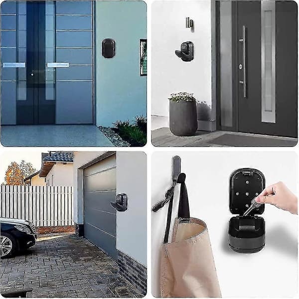 Nyckelsäkerhetsbox, Stor väggmonterad nyckelbox för inomhus och utomhus, Nyckelsäkerhetsbox