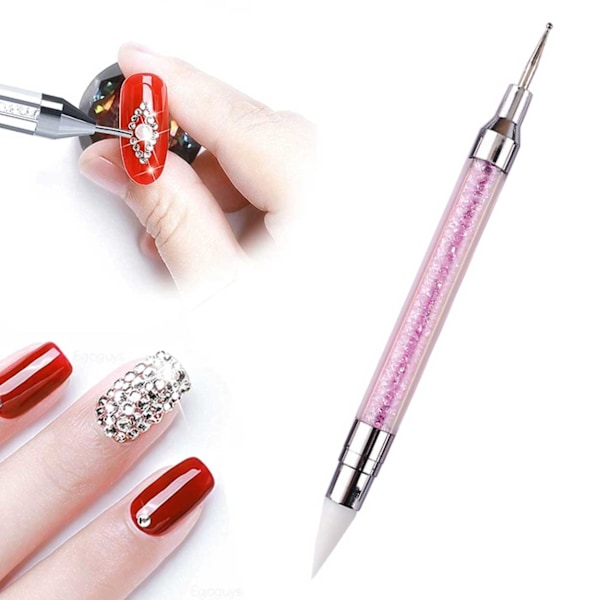 Dottingpenna Rhinestone Picker Pen Crystal - Picking Tool rosa