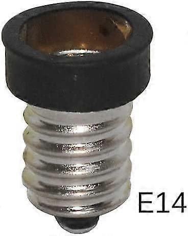 (Pakke med 5) E14 til E12 Adapter Konverter, Liten Edison Skrue Europeisk Base (E14) til Lysestake Skrue (E12) Sokkel Reduserer