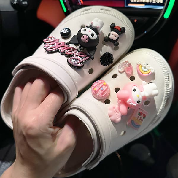 11 stk. Par Ledi Kanin Sko Tilbehør til Croc Charms til Tee