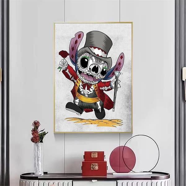 5D DIY Romantisk skarvning Diamantstygn och Jack, hel diamantkors