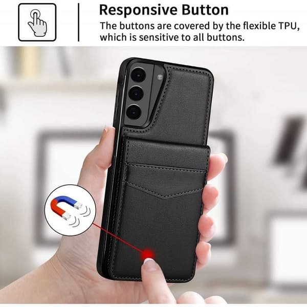 Samsung S21 Mobildeksel Kortholder 5-ROM Retro V3 Brun