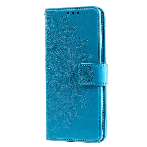 Samsung A53 5G, Mandala, Plånboksfodral, Blå