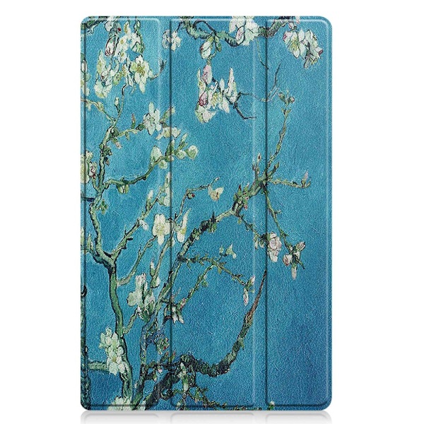 Tab M10 Plus, 3:e generationen, Fodral, Tri-fold, Körsbärsblommor