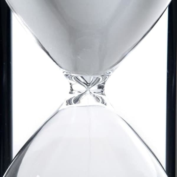 Hvidt sand 60 minutter træ sandur, timeglas sandtimer