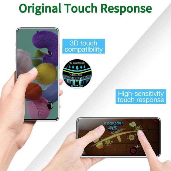 Samsung A41 Privacy Härdat glas 0.26mm 2.5D 9H Transparent