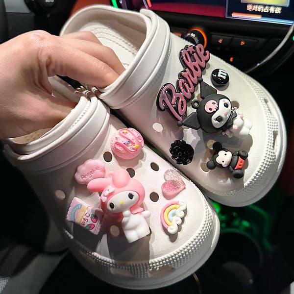 11 stk. Par Ledi Kanin Sko Tilbehør til Croc Charms til Tee