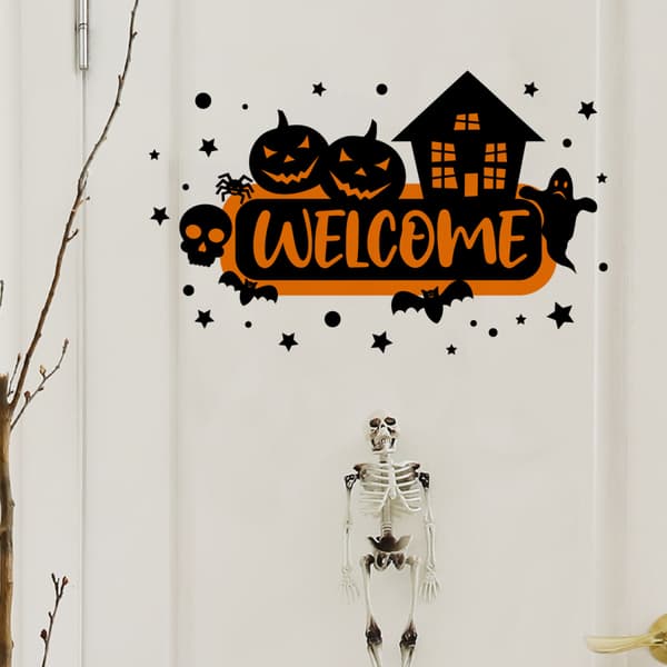 Halloween väggdekal, 25 x 40 cm, 1 styck