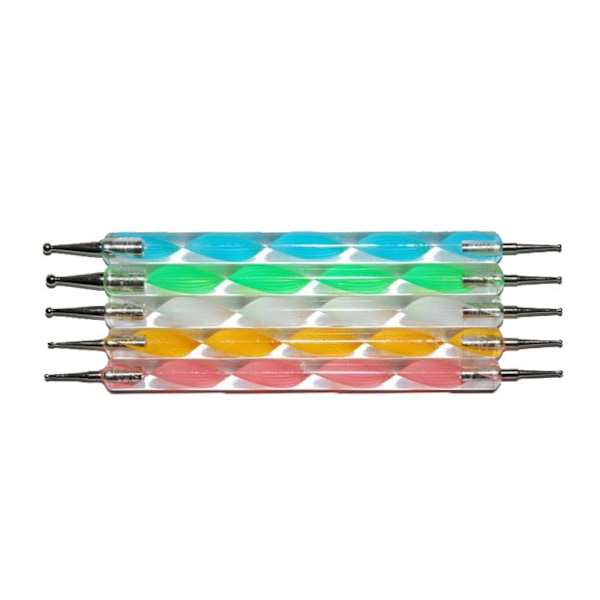 5st dotting tool pennor nagelmanikyr nailart manikyr multifärg
