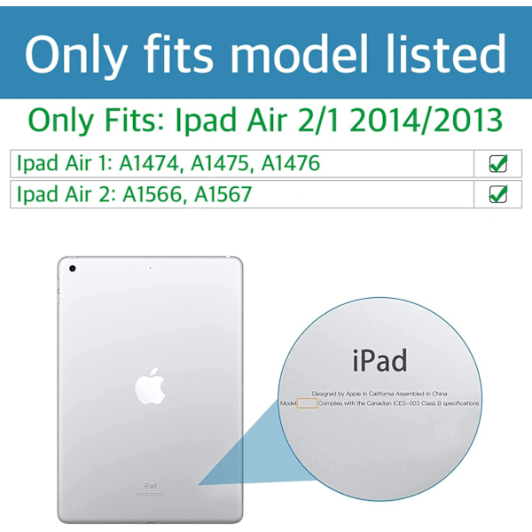 Härdat Glas Skärmskydd iPad Air 2/1 2014/2013