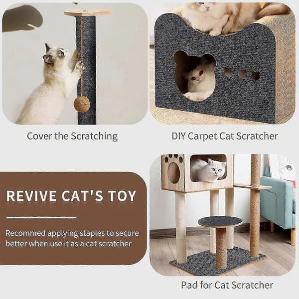 Selvklæbende kradsemåtte til katte, kradsemåtte til katte, kradsebræt til katte, kradsebræt til katte, vægmonterede kradsebrætter til katte