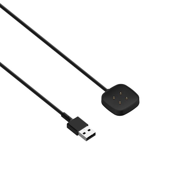 Fitbit Versa 3 / Sense USB Laddningskabel docka Svart