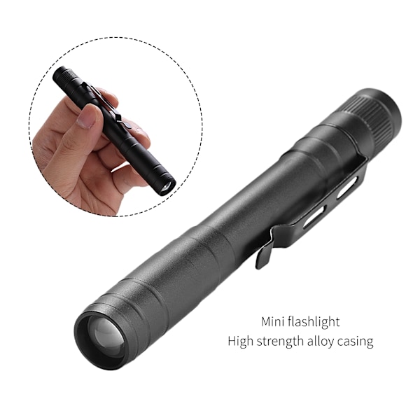 Professionell Medicinsk Pennlampa, Flygplansklassad Aluminiumkropp, USB-C Uppladdningsbar, Högt Lumenutflöde För Pupillmätning, Mun-, Öron-, Näsundersökningar, EDC