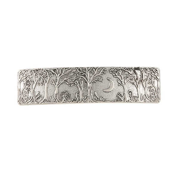Art Nouveau Swirl Hårklämma, extra stor handgjord metall