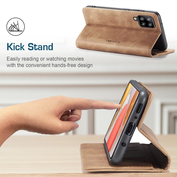 CaseMe Slim Plånboksfodral Samsung Galaxy S21 Plus Brun