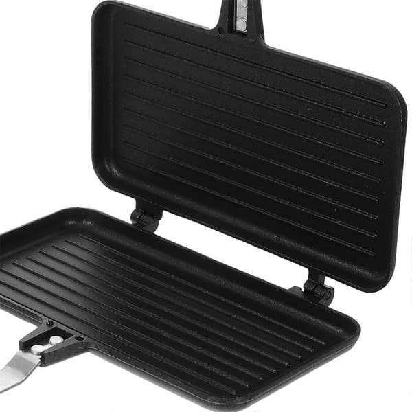 Dobbeltsidet non-stick sandwichpande Gaspande Morgenmadspande Sandwichbagepande