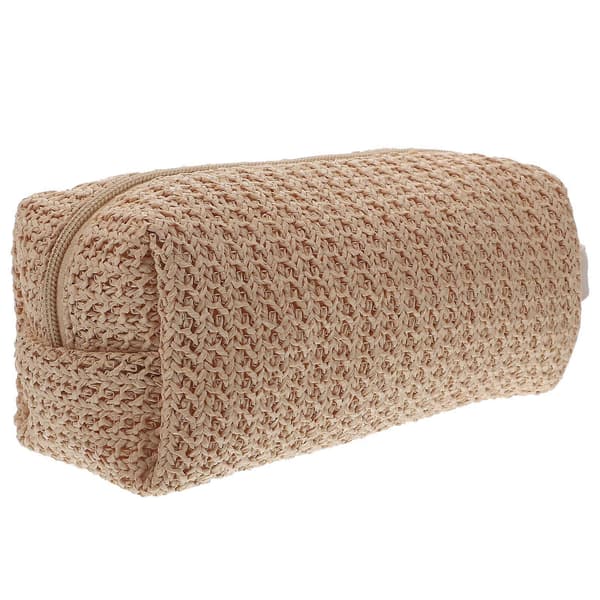 PP Strå Lynlås Clutch Taske Vasketaske Sommer Strand Møntpung til Kvinder