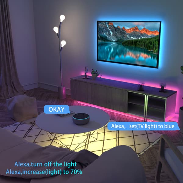 15M LED-stripe, Tenmiro Bluetooth LED Soverom, LED-stripekontroller