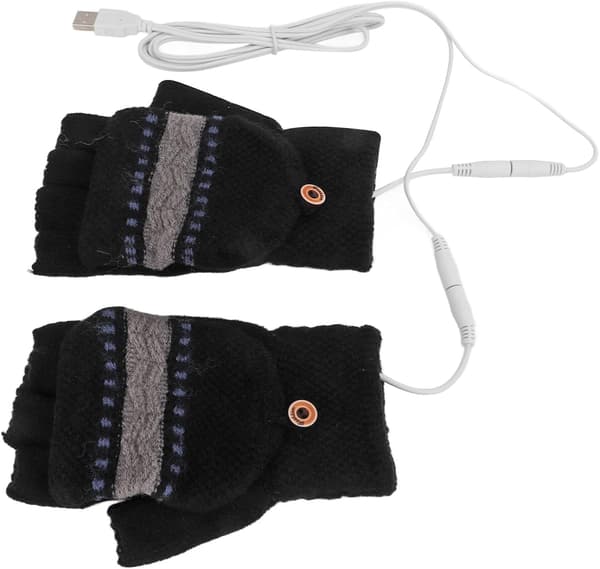 1 Pari USB-lämmitettäviä käsineitä, kirjoituskäsineitä, USB-lämmitettäviä neulekäsineitä