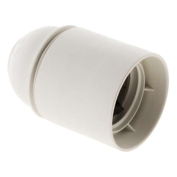 E27 Slät Vit Termoplastsockel [energiklass A]