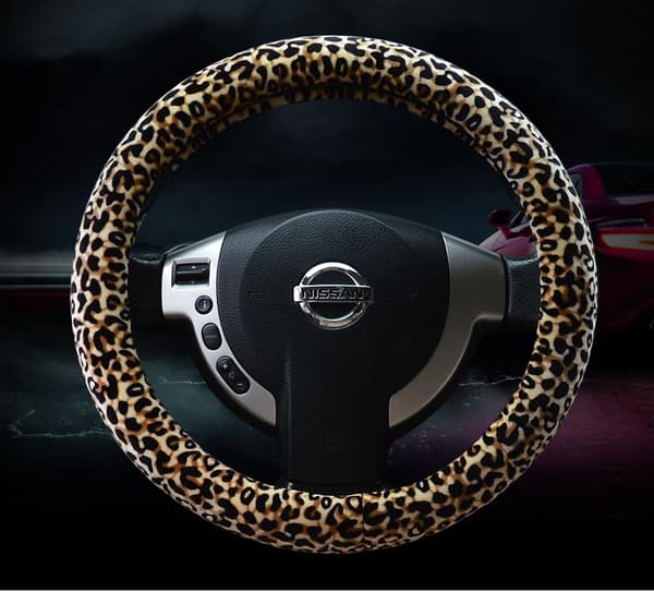 Rattrekk med leopardmønster for kvinner, Leopard ratt