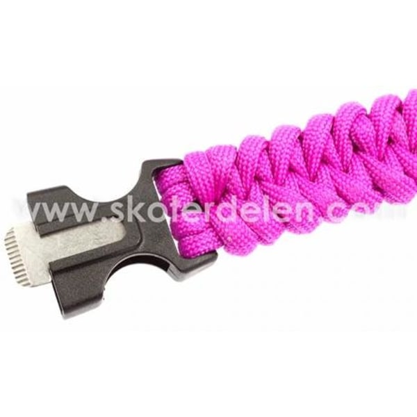 Armband Paracord med tändstål, Rosa